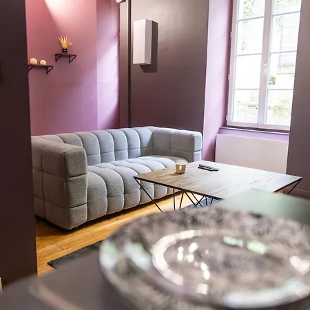 Appartamento Louerangoueme - L'ecrin Pourpre - Cinéma Privé - Hyper Centre - Wifi - Proche Gare - Idéal Perso&professionnels - Cuisine équipée - Louerangouleme Angoulême